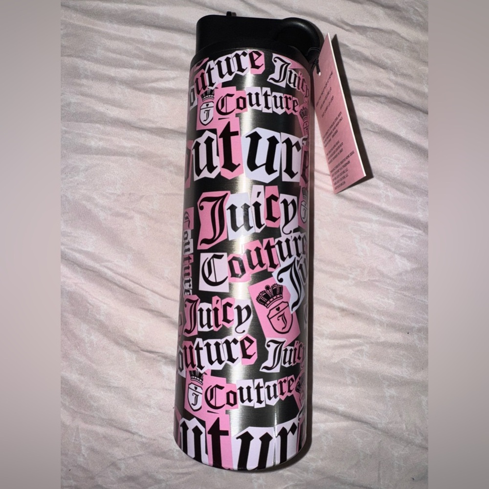 Juicy Couture Insulated Tumbler With Pop-up Straw And Lid 26 Oz